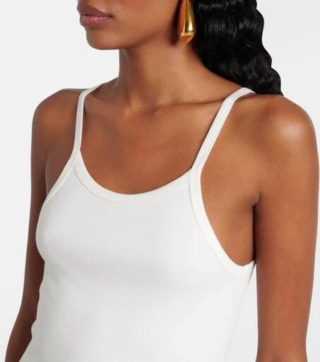 SLVRLAKE Ribbed-knit cotton jersey tank top 4