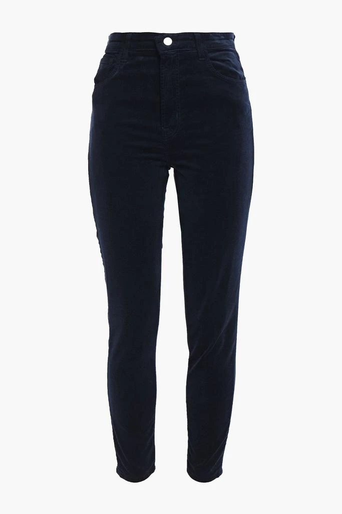 J Brand Leenah cotton-blend velvet skinny pants 1
