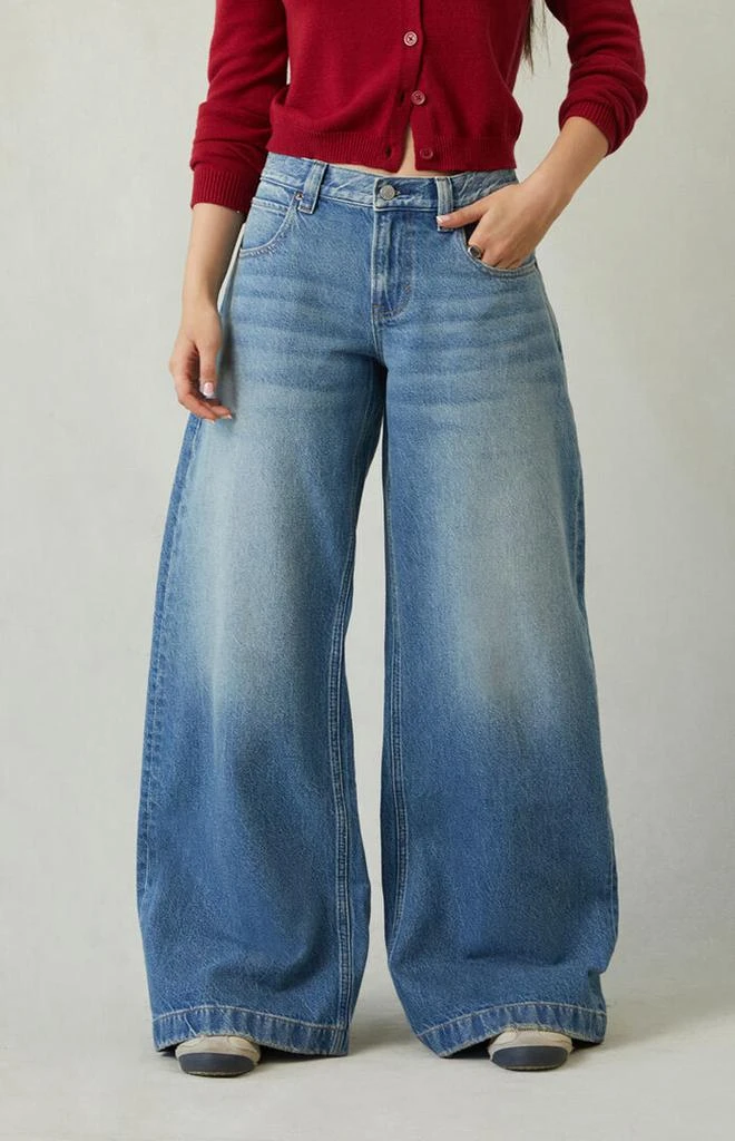PacSun Sloane Low Rise Ultra Baggy Jeans Medium Blue 2