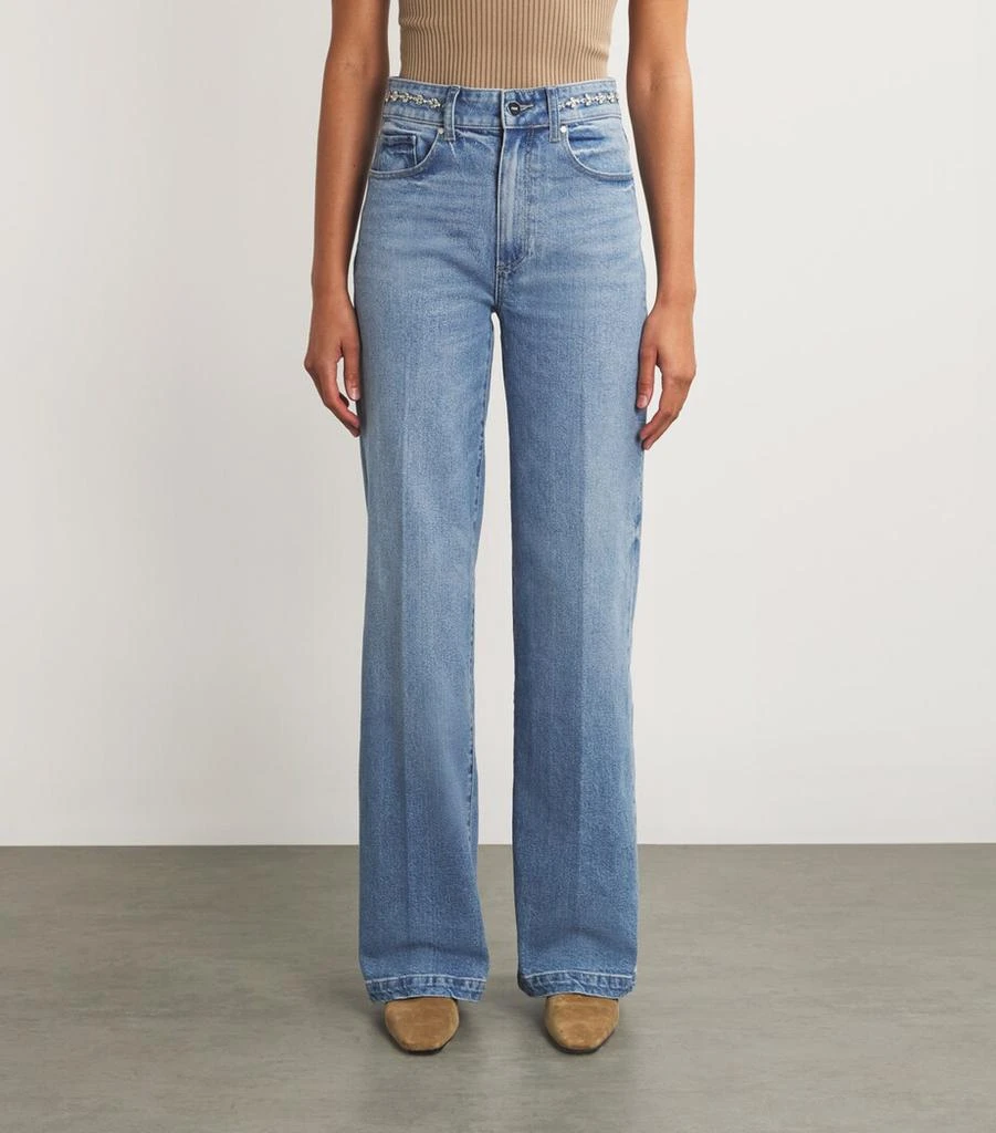 Paige Embellished Sasha Wide-Leg Jeans 3