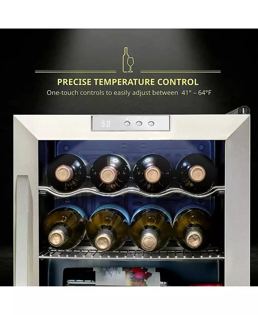 Schmécké Schmecke Wine Fridge, 12 Bottle Wine Cooler, freestanding 2