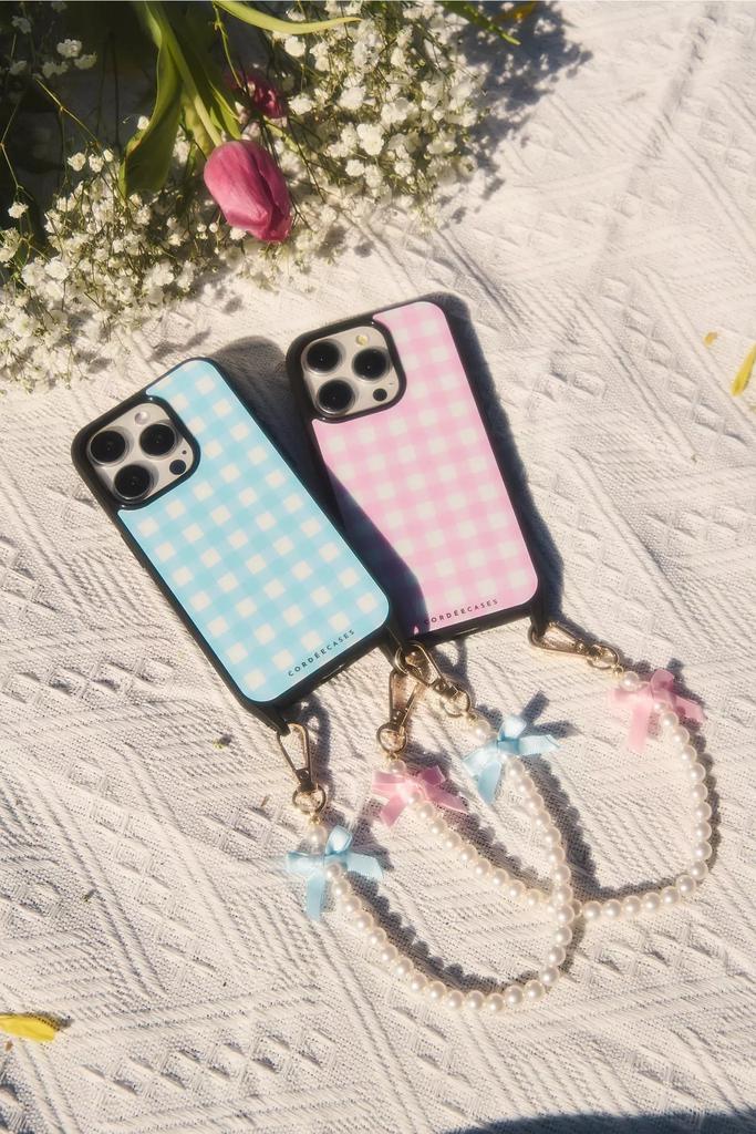 Cordée Cases Cordée Cases Gingham Darling iPhone Case + Wristlet Set