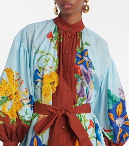 ALÉMAIS Dahlia cotton and silk shirt dress 4