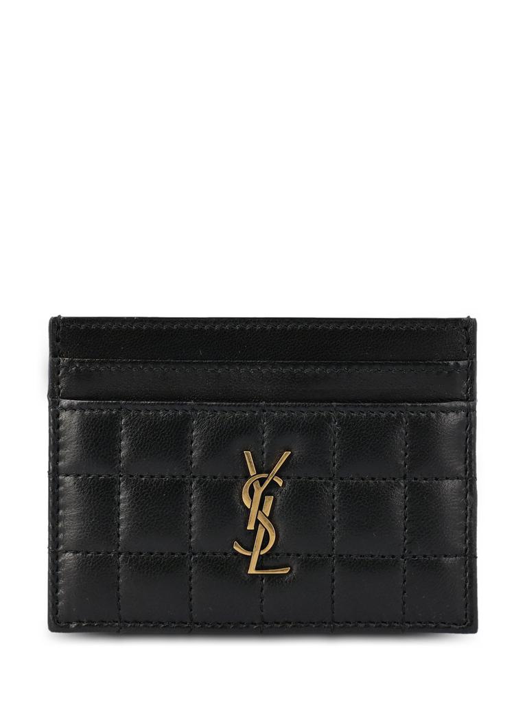 Yves Saint Laurent Gaby YSL Card Case in Quilted Leather