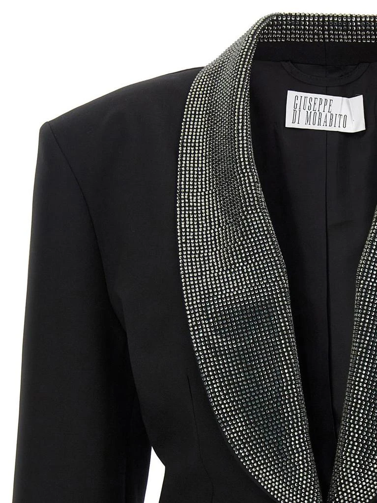 GIUSEPPE DI MORABITO Giuseppe Di Morabito Crystal Lapel Blazer 3