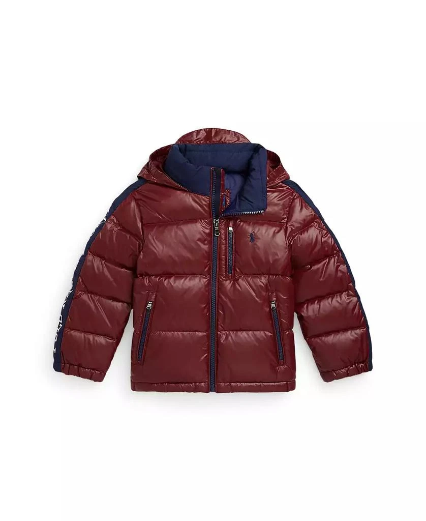 Ralph Lauren Toddler and Little Boys Logo Down Hooded Jacket