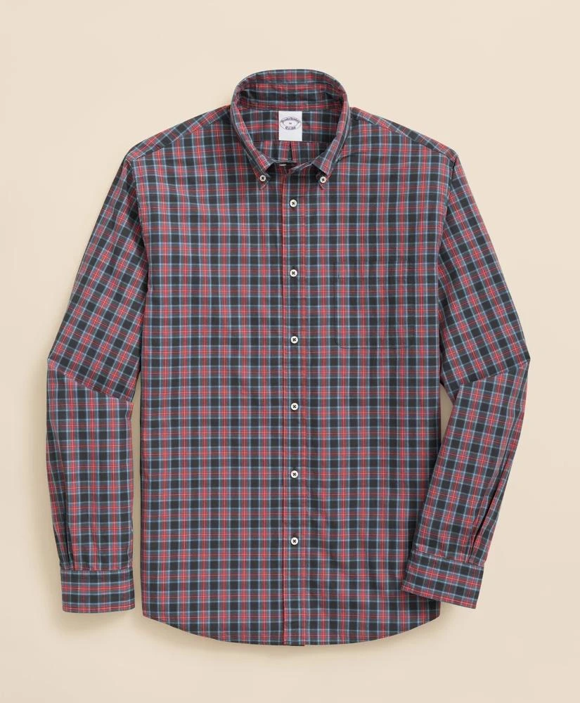 Brooks Brothers Friday Shirt, Poplin Stewart Tartan 1