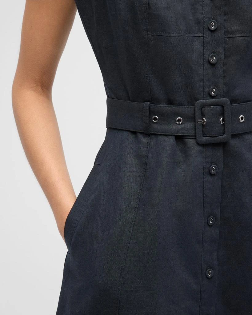Paige Arienne Belted A-Line Midi Dress 5
