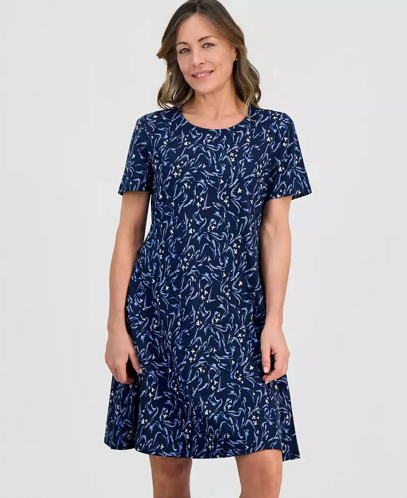 Style 
Co Petite Printed Short-Sleeve T-Shirt Dress, Macy
s Exclusive 2