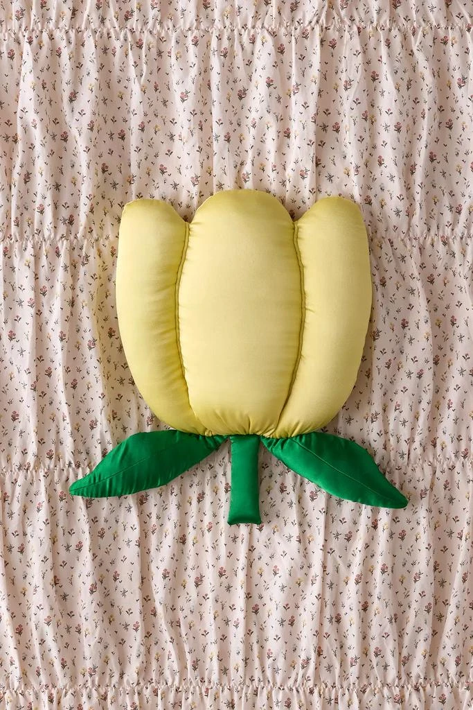 Urban Outfitters Tulip Shape Satin Throw Pillow 2