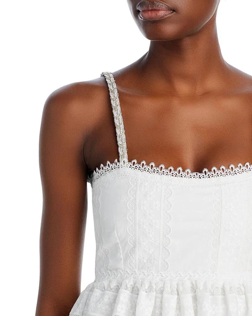 Waimari Canela Embroidered Lace Mini Dress 2