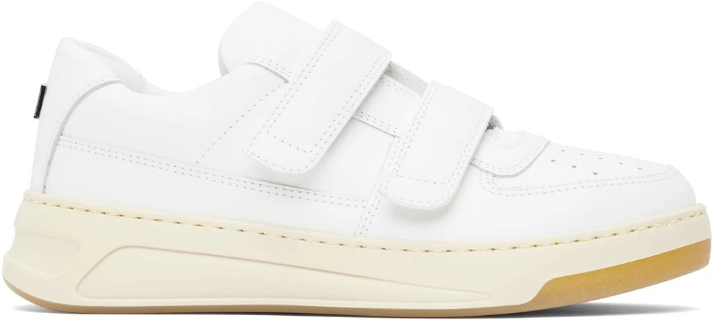 Acne Studios White Velcro Strap Sneakers 1