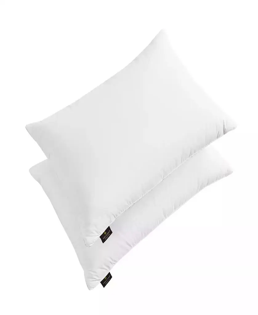 Farm to Home Softy-Around White Feather & Down Cotton 2-Pack Pillow, Standard/Queen