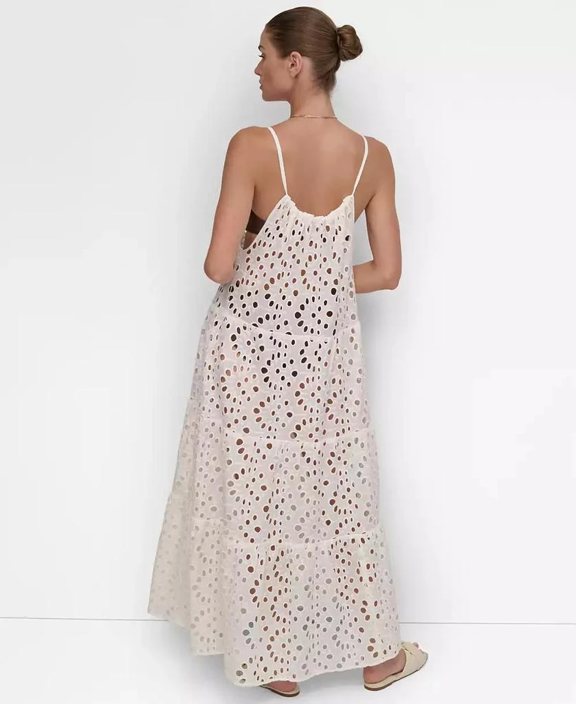 DKNY Women's Tiered Maxi Dress Swim Cover-Up 2
