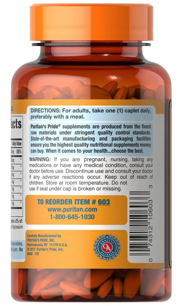 Puritan's Pride Vitamin C-500 Complex 250 Tablets 3
