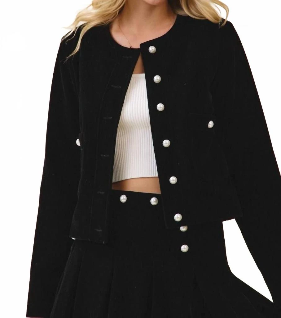 TCEC The Miranda Jacket In Black 2