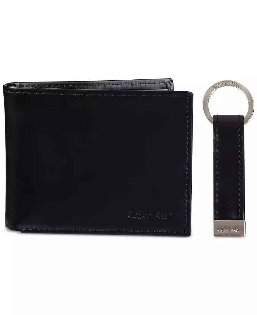 Calvin Klein Men's RFID Slimfold Wallet & Key Fob Set 1