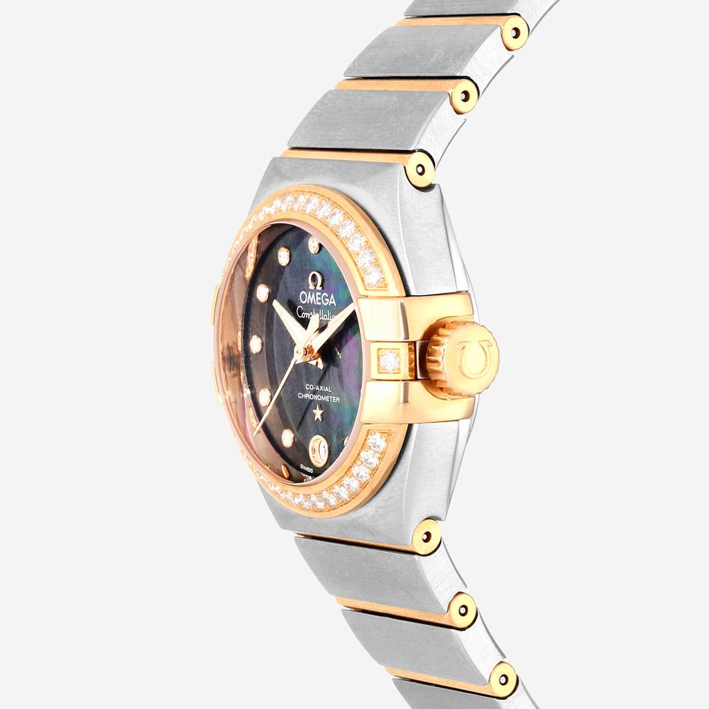 Omega Omega Constellation 18K Rose Gold and Steel Tahiti Mother Of Pearl Automatic Ladies Watch 123.25.27.20.57.006