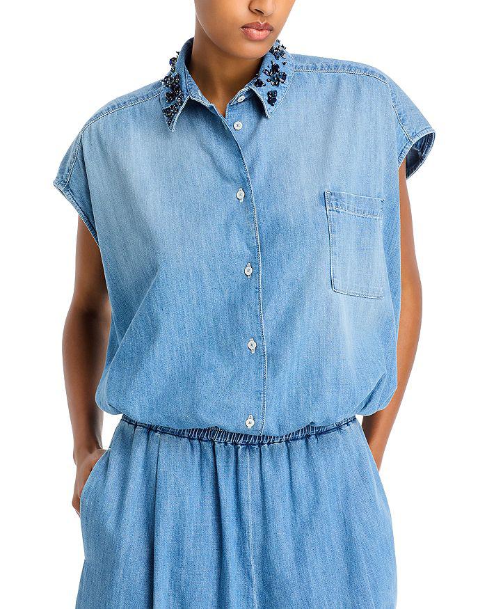 Tシャツ・カットソー FABIANA FILIPPI Linen shirt with drawstring Fabiana Filippi LINEN SHIRT WITH DRAWSTRING - Shirts