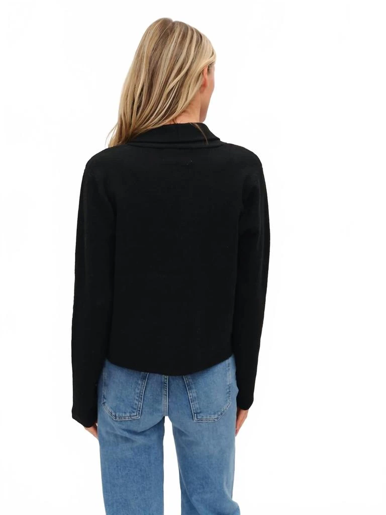 SIX/FIFTY Lynn Knit Blazer In Black 2