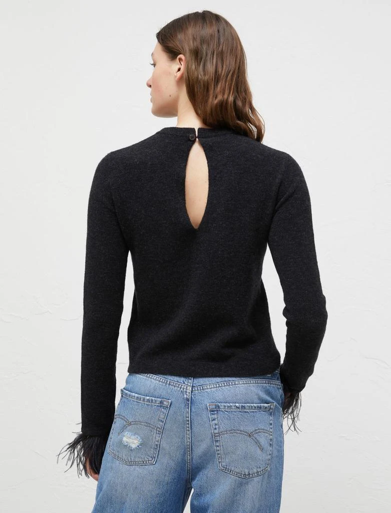 Marella Ostrich feather-detail sweater 2