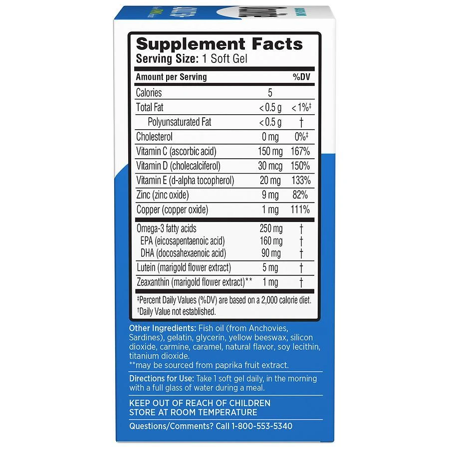 Ocuvite Adult 50+, Mini Soft Gel Supplements 6