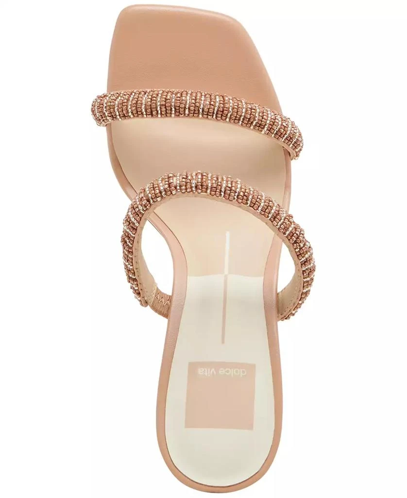 Dolce Vita Women's Nolah Beaded Block-Heel Dress Sandals 4