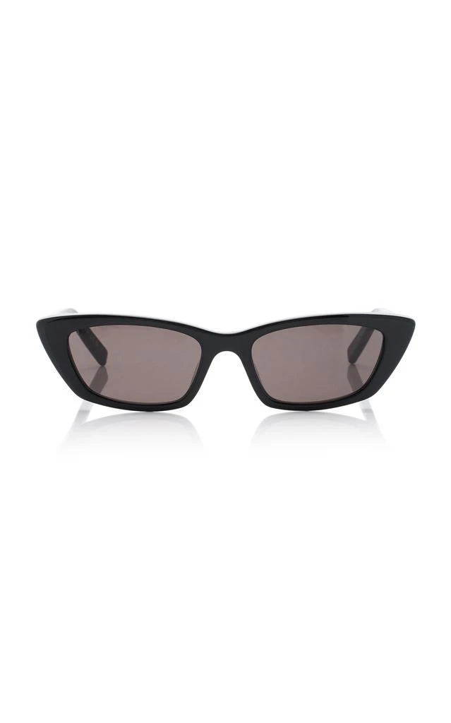 Yves Saint Laurent Saint Laurent - Cat-Eye Acetate Sunglasses - Black - OS - Moda Operandi 1