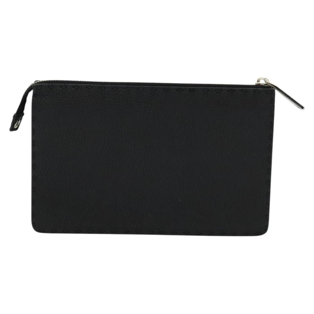 Fendi Monster Leather Clutch Bag (Pre-Owned)