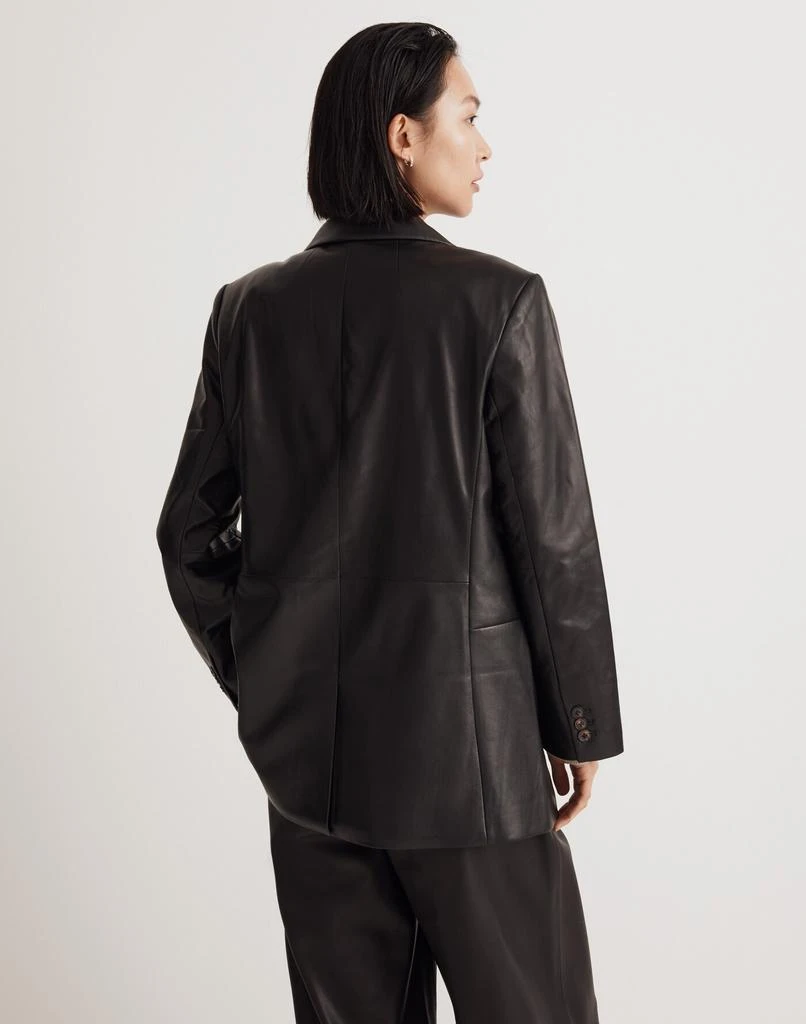 Madewell The Bedford Oversized Blazer in Leather 3