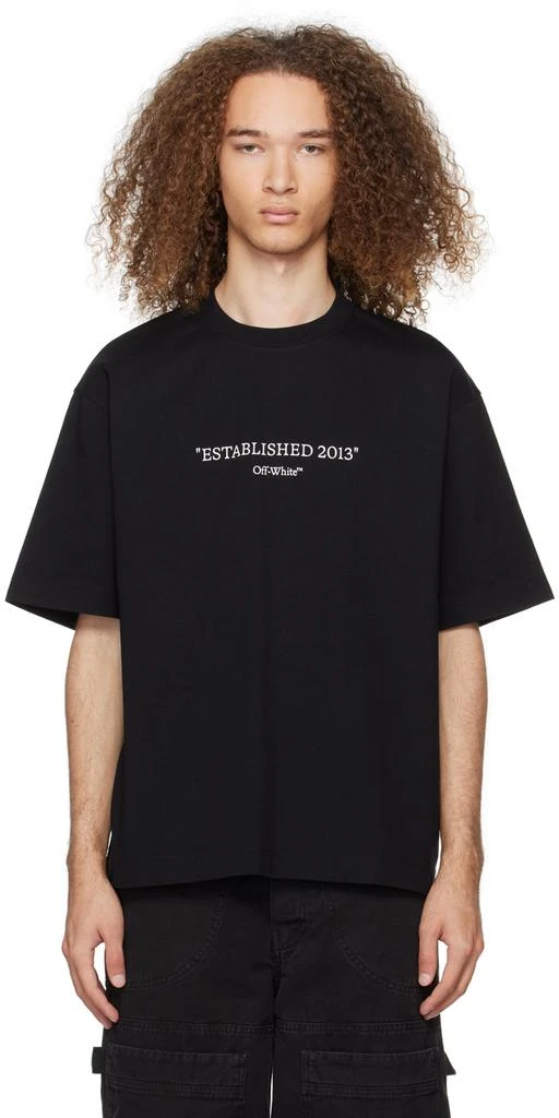 Off-White Black Est 2013 Skate T-Shirt 1