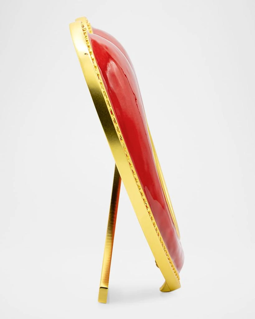 Jay Strongwater Chantal Ruby Heart Frame, 3" x 4" 4