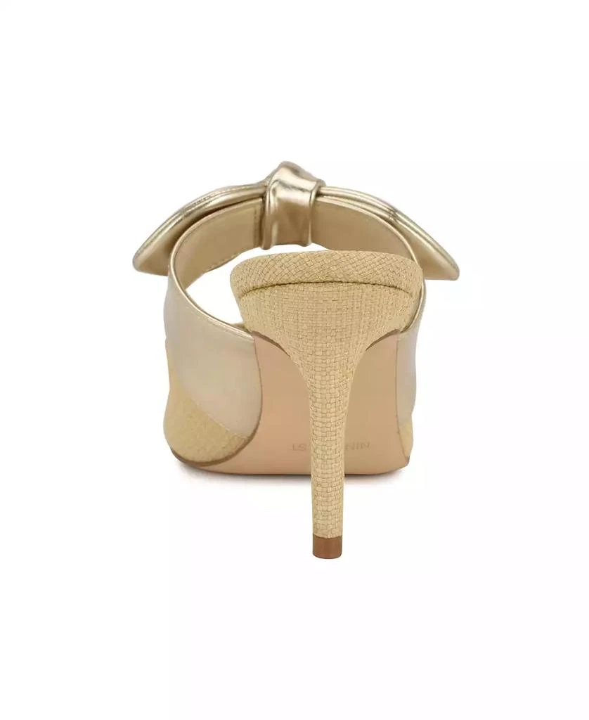 Nine West Women's Demmure Bow Strap Slip-On Stiletto Pumps 3
