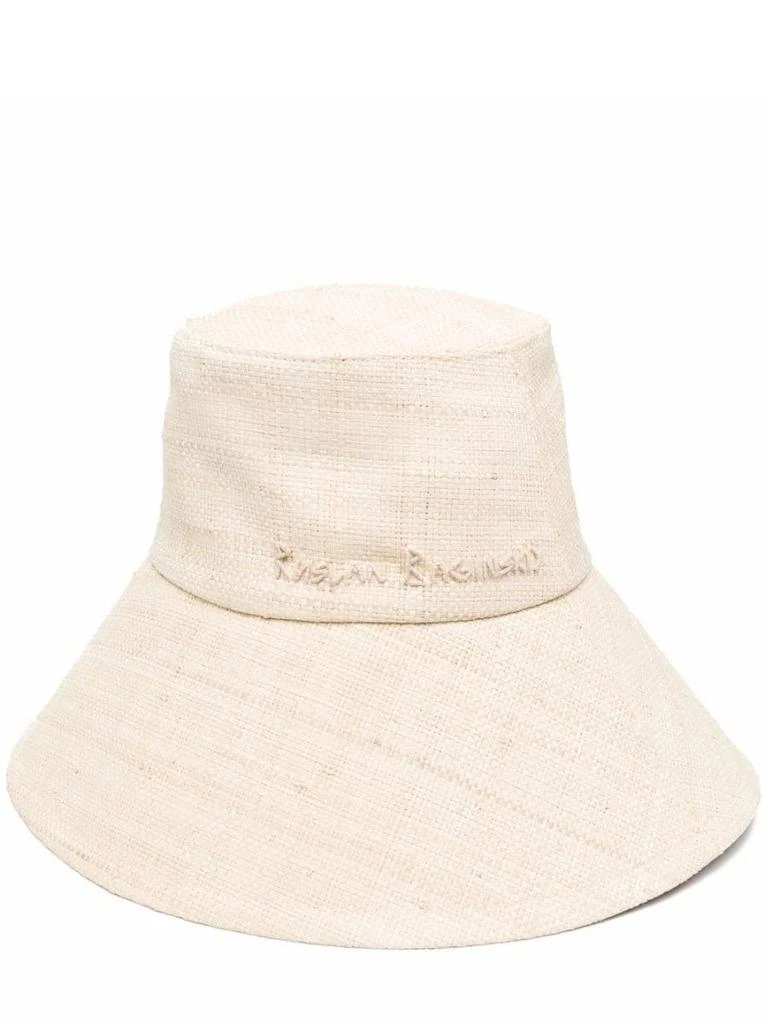 NA Wide brim beige bucket Hat 1