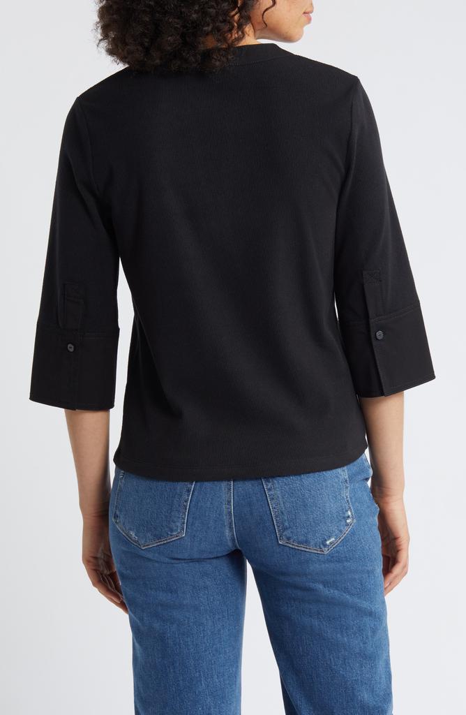 Wit & Wisdom Split Neck Top