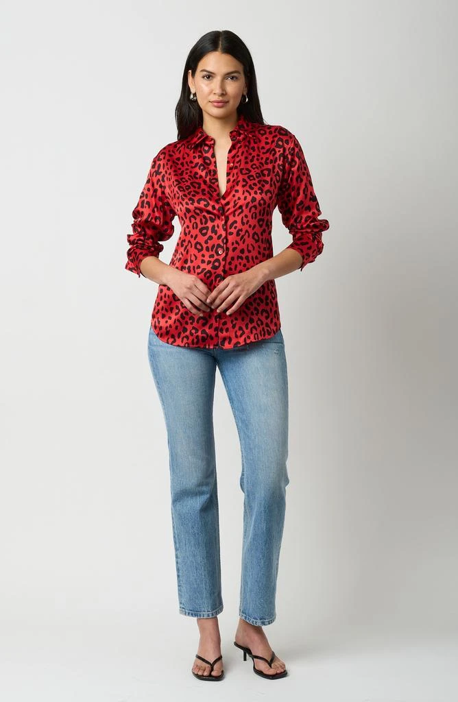 Equipment Print Silk Button-Up Shirt 5