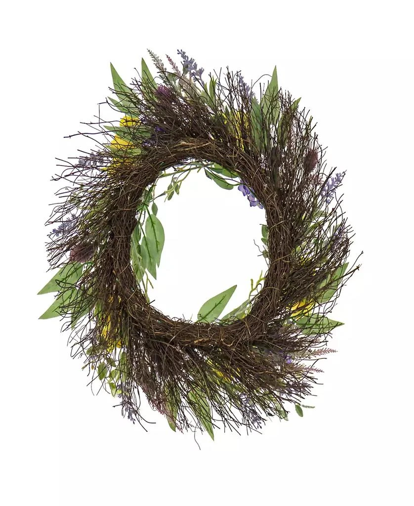 National Tree Company 22 Pansy and Lavender Wreath 4