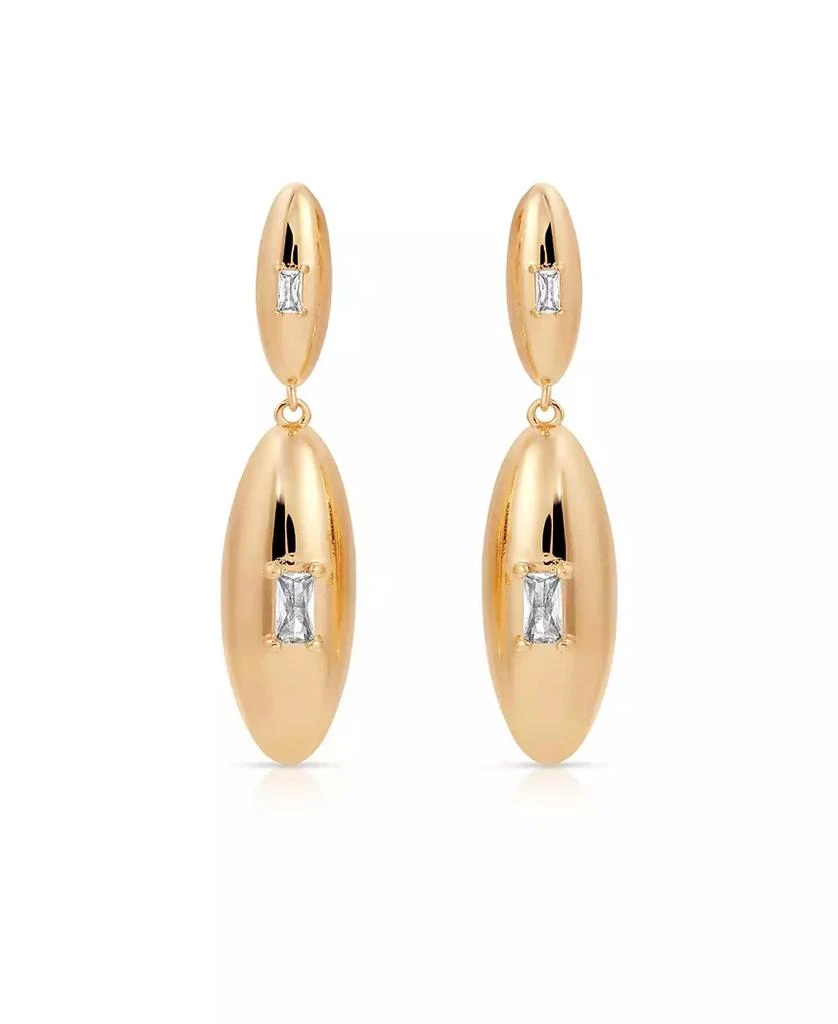 Ettika Jewelry Oval Dome Double Drop Earrings 3