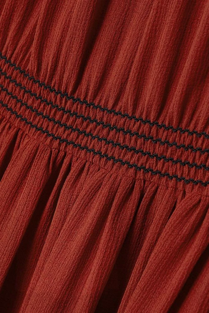 See by Chloé Embroidered georgette maxi dress 4
