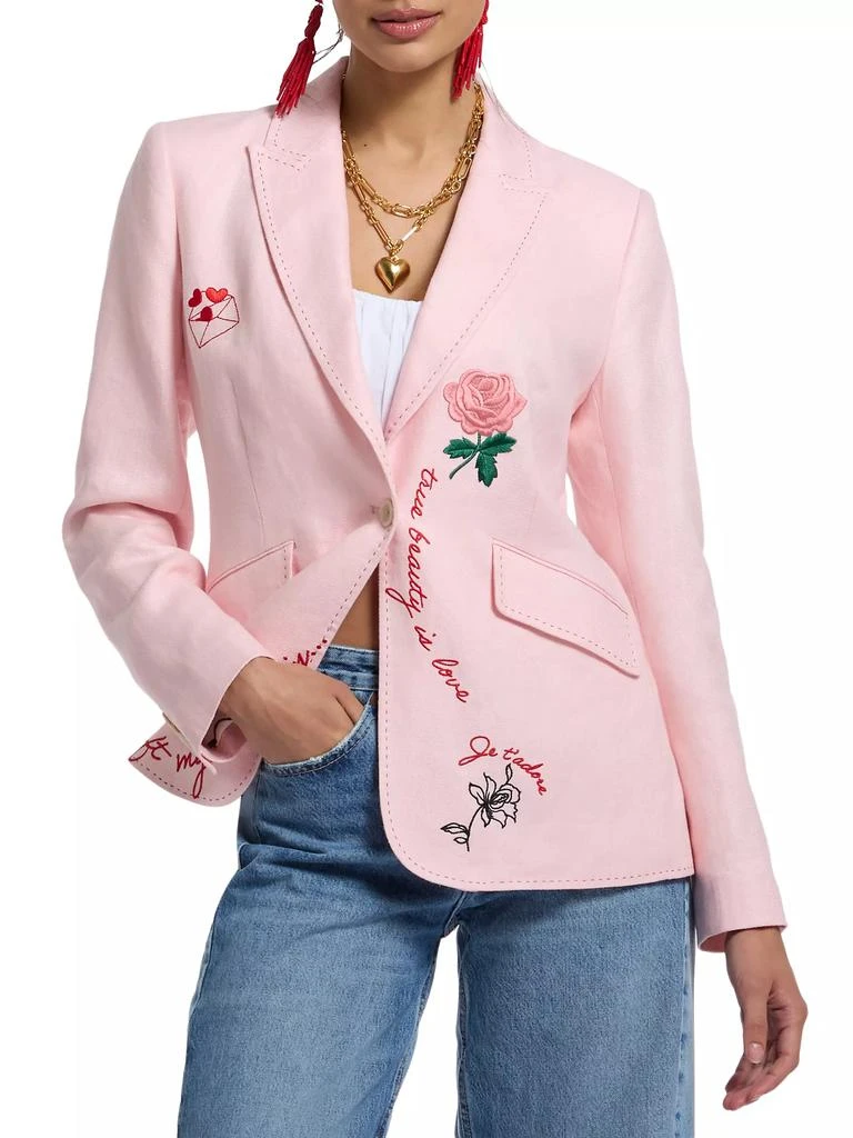 Robert Graham Penelope Linen Herringbone Jacket 1