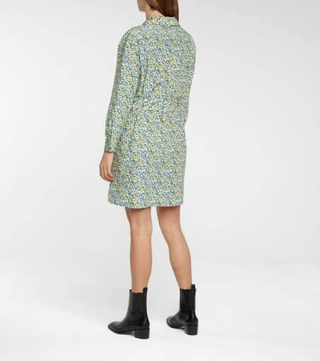 A.P.C. Melissa floral silk and cotton minidress 3