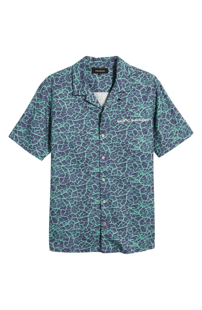 PacSun Earthquake Short Sleeve Button-Up Camp Shirt 6