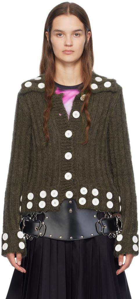CHOPOVA LOWENA Gray Starboard Cardigan