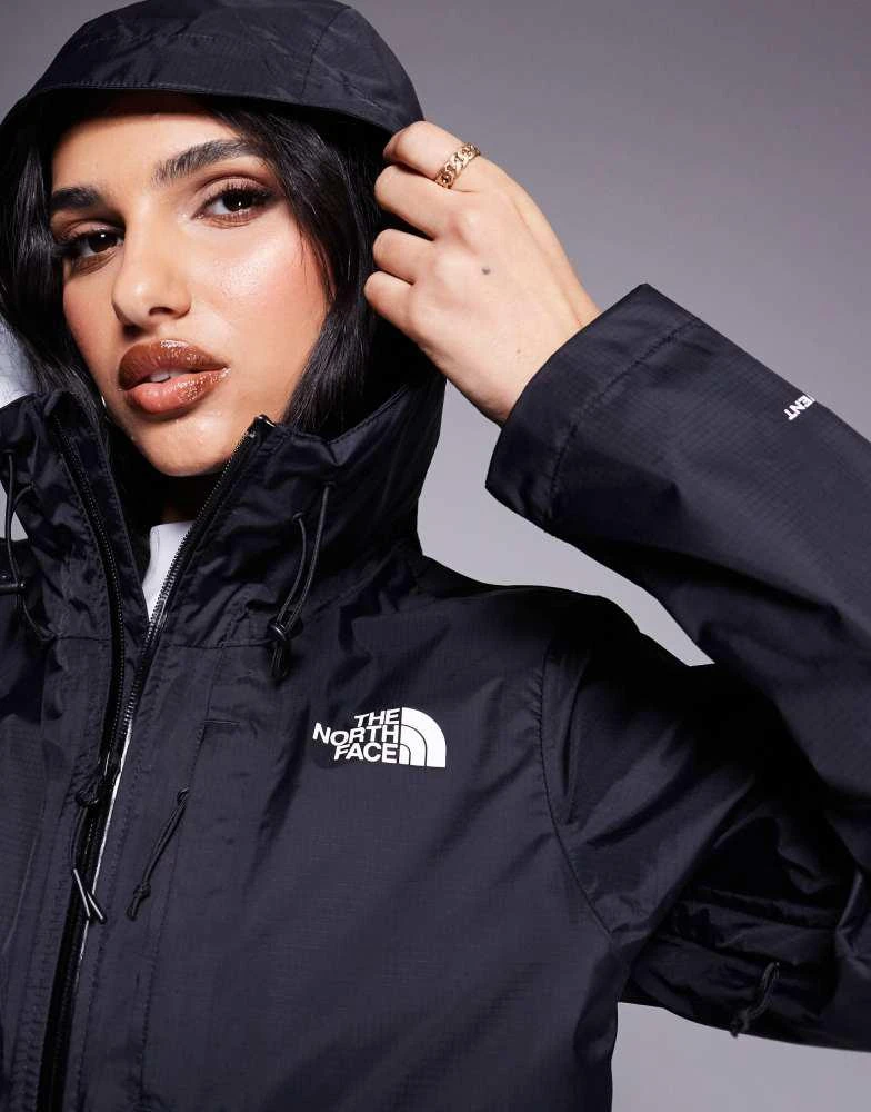 The North Face The North Face Alta Vista packable waterproof jacket in black 2