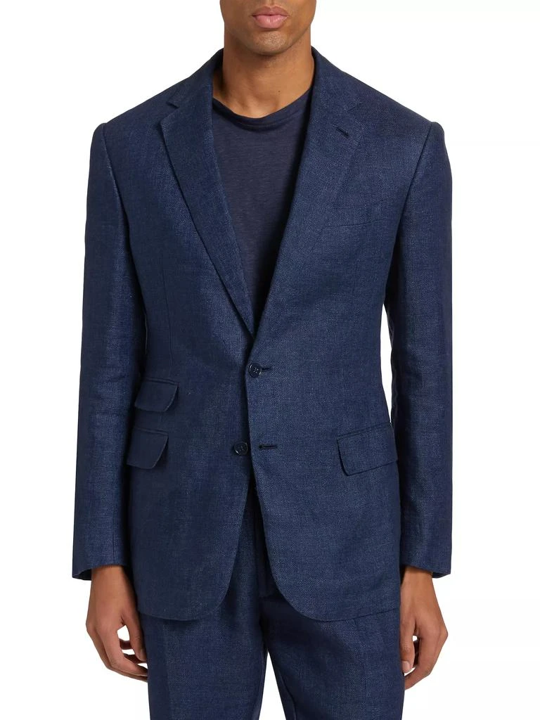 Ralph Lauren Kent Linen Single-Breasted Blazer 3