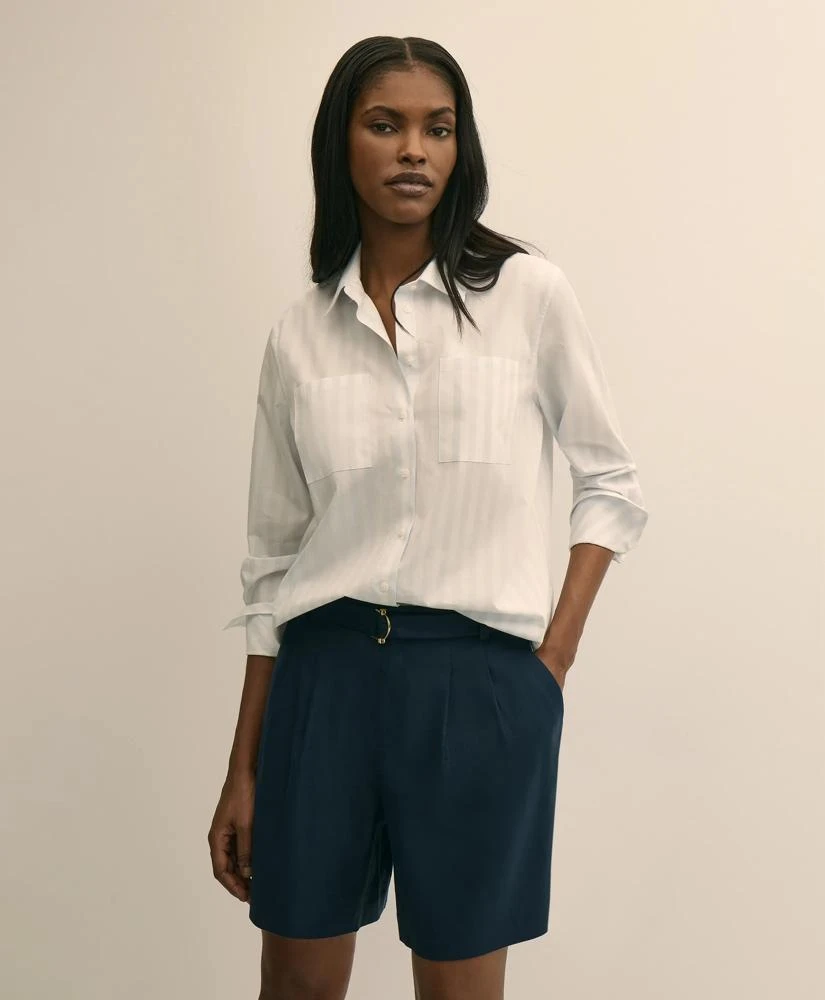 Brooks Brothers Relaxed Cotton Striped Shirt