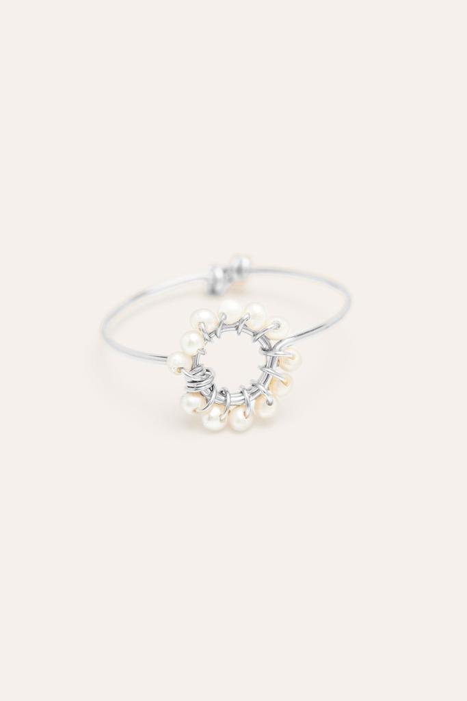 YAY Paris Bague Hélios - Perles De Culture - Argent