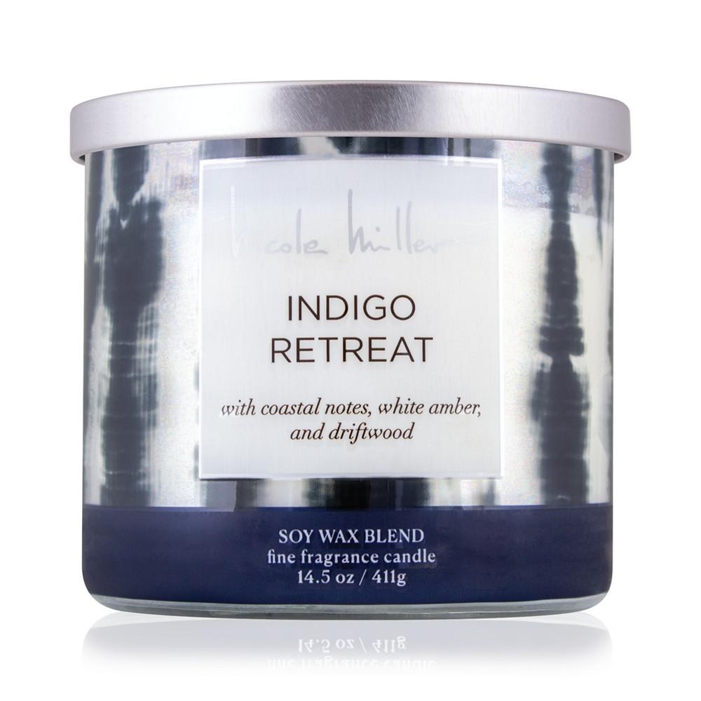 Nicole Miller Indigo Retreat Candle, 14.5 oz.