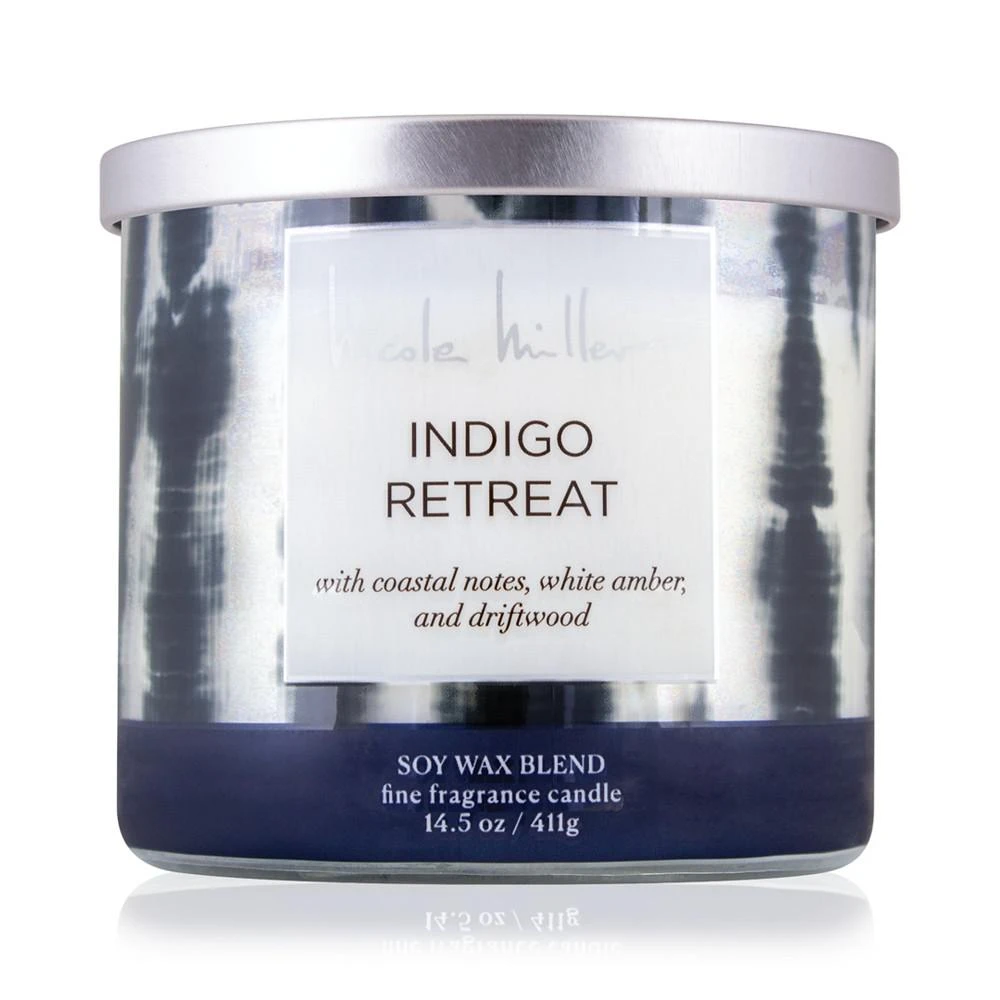 Nicole Miller Indigo Retreat Candle, 14.5 oz. 1