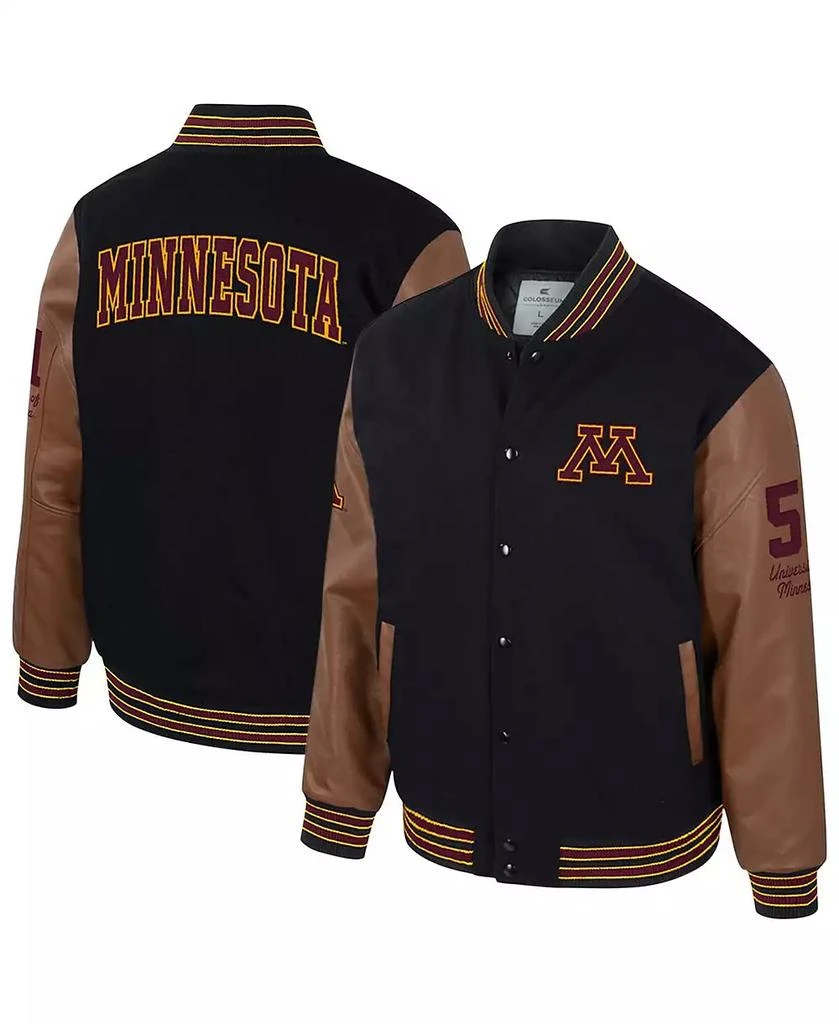 Colosseum Men's Letterman Full-Snap Varsity Jacket 1